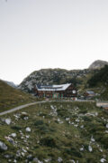 Freiburger Hütte Vorarlberg — rustic mountain hut at 1,931 metres with sun terrace, regional cuisine, and sustainable operation above the Formarinsee.